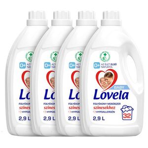 Lovela Baby Hipoallergén folyékony Mosószer színes ruhákhoz 4x2, 9... kép