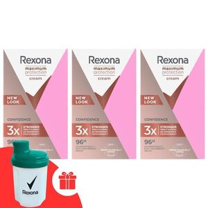 Rexona Maximum Protection Confidence női krémdezodor 3x45ml + Ajá... kép