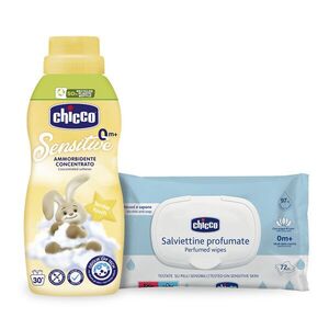 CHICCO Koncentrált öblítő Lágy érintés 750 ml + nedves törlőkendő... kép