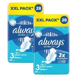 Always Ultra Super Extra szárnyas Egészségügyi Betét 2x28db kép