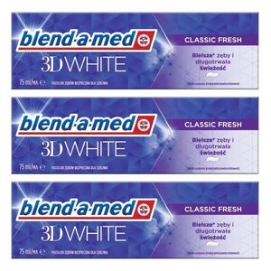Blend-a-med 3D White Classic Fresh Fogkrém 3x75ml kép
