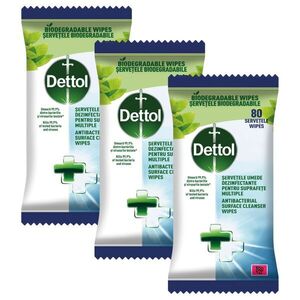 Dettol antibakteriális Felülettisztító kendő 3x80db kép