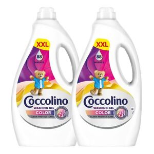 Coccolino Color mosószer színes ruhákhoz, 176 mosás, 2x3.52 l kép