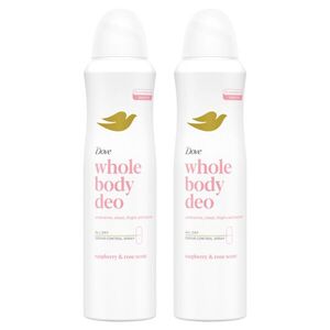 Dove Whole Body Raspberry & Rose Scent Dezodor 2x150ml kép