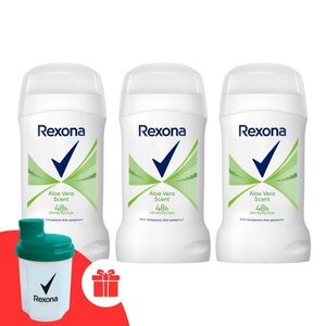 Rexona Aloe Vera női izzadásgátló stift 3x50ml + Ajándék Rexona shaker kép