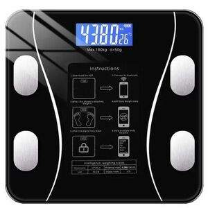 Ruhhy Intelligens LCD fürdőszobai mérleg, max 180 kg kép