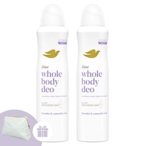 Dove Whole Body Lavender & Chamomile Dezodor 2x150ml + Ajándé... kép