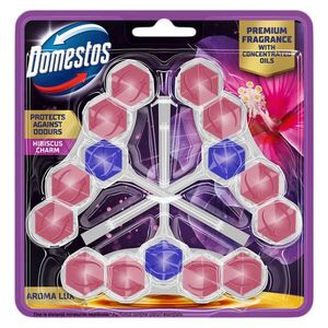 Domestos Aroma Lux Hibiscus WC illatosító blokk, 3x50 g kép