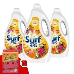 Surf Hawaiian Dream & Coconut folyékony Mosógél 3x3L - 180 mo... kép