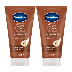 Vaseline Cocoa Radiant hidratáló kézkrém kakaóvajjal, 2x75 ml kép