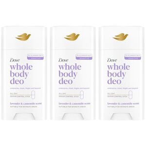 Dove Whole Body Lavender & Chamomile Dezodor stift 3x75ml kép
