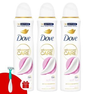 Dove Advanced Care Powder Soft női izzadásgátló dezodor, 3x150 ml... kép