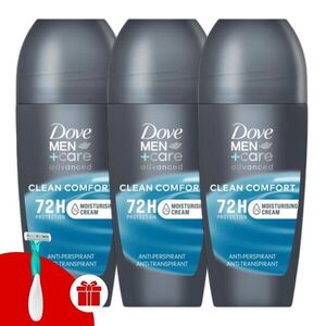 Dove Men+Care Clean Comfort férfi golyós izzadásgátló, 3x50 ml +... kép