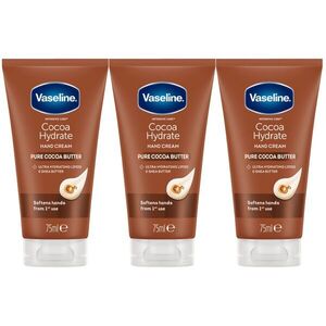 Vaseline Cocoa Radiant hidratáló kézkrém kakaóvajjal, 3x75 ml kép