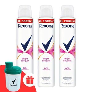 Rexona Bright Bouquet női izzadásgátló dezodor 3x200ml + Ajándék... kép