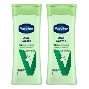 Vaseline Aloe Soothe testápoló, 2x400 ml kép