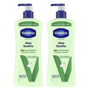 Vaseline Aloe Soothe testápoló, 2x600 ml kép