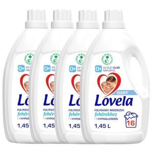 Lovela Baby Hipoallergén folyékony Mosószer fehér ruhákhoz 4x1, 45... kép