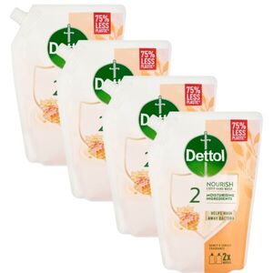 Dettol folyékony Szappan Utántöltő Méz 4x500ml kép