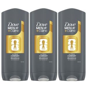 Dove Men+Care Active Comfort FIFA limitált kiadású tusfürdő, 3x400 ml kép