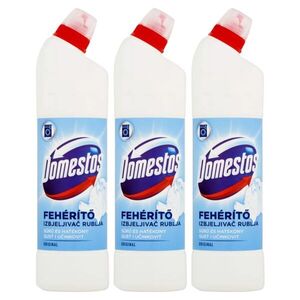 Domestos Original sűrű fehérítő folyadék kézi és gépi mosáshoz, 3x750 ml kép