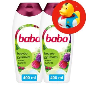 Baba Tusfürdő Gyümölcsöskert 2x400ml + Ajándék Gumikacsa kép