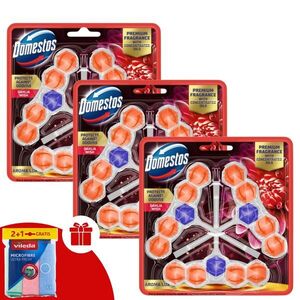 Domestos Aroma Lux WC frissítő blokk Dahlia Wish koncentrált illó... kép