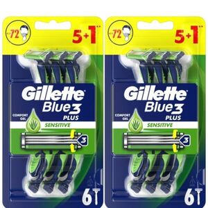 Gillette Blue3 Plus Sensitive eldobható férfi Borotva 2x6db kép