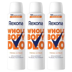 Rexona Fresh Citrus teljes test dezodor, 3x150 ml kép