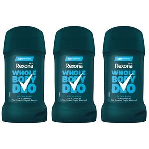 Rexona Men Ocean Rush teljes test dezodor stift, 3x50 ml kép