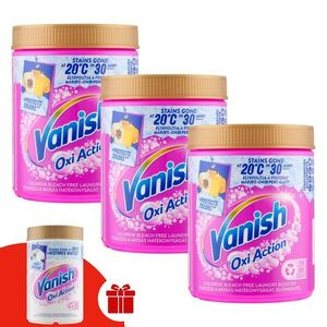Vanish Oxi Action Folteltávolító por 3x970g + Ajándék Vanish Oxi... kép