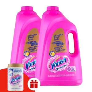 Vanish Pink folyékony Folttisztító 2x4L + Ajándék Vanish Oxi Acti... kép