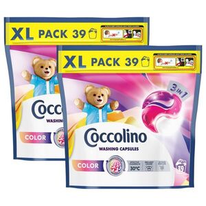 Coccolino 3in1 Color mosókapszula színes ruhákhoz, 2x39 db kép