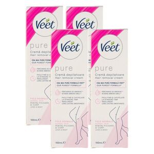 Veet Silk&Fresh Szőrtelenítő krém normál bőrre 4x100ml kép