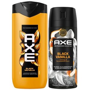 Axe Fine Fragrance Collection Black Vanilla Tusfürdő és Aeroszol Csomag kép