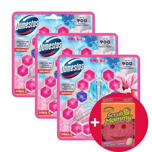 Domestos Power5 Magnolia illatú WC illatosító blokk, 9x50g + Aján... kép