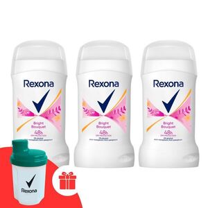 Rexona Bright Bouquet női izzadásgátló stift 3x50ml + Ajándék Rex... kép