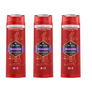 Old Spice Rockstar férfi Tusfürdő és Sampon 3x400ml kép