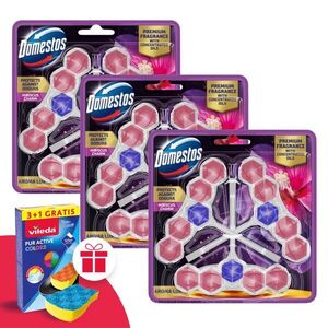 Domestos Aroma Lux WC frissítő blokk Hibiscus Charm koncentrált i... kép