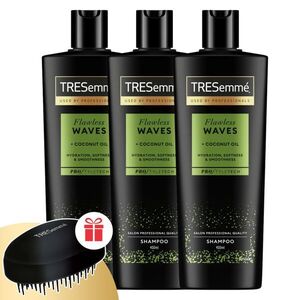 TRESemmé Flawless Waves Sampon hullámos és göndör hajra 3x400ml +... kép