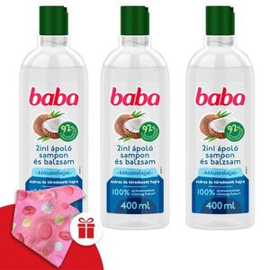 Baba 2in1 Sampon és Balzsam Kókuszolajjal Száraz és Töredezett Ha... kép