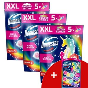 Domestos Power5 WC frissítő blokk Magic Unicorn (15x50g) + AJándé... kép