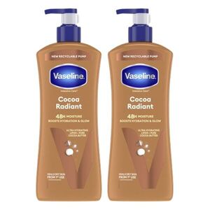 Vaseline Cocoa Radiant hidratáló kakaóvajas testápoló, 2x600 ml kép
