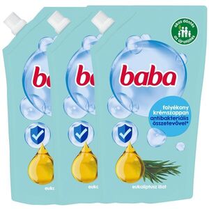Baba antibakteriális folyékony Szappan Utántöltő Eukaliptusz 3x500ml kép