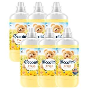 Coccolino Fresh Happy Yellow öblítő, 366 mosás, 6x1403 ml kép