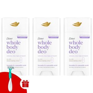 Dove Whole Body Lavender & Chamomile Dezodor stift 3x75ml + A... kép