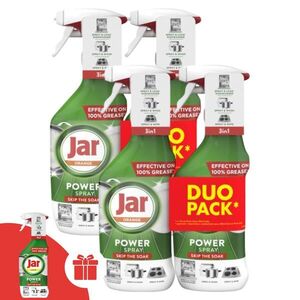 Jar Power Zsíroldó spray Narancs 4x500ml + Ajándék Jar 3in1 Power... kép