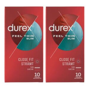 Durex Feel Thin Slim Fit Óvszer 2x10db kép