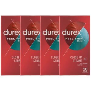 Durex Feel Thin Slim Fit Óvszer 4x10db kép
