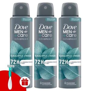 Dove Men+Care Advanced férfi Dezodor Eucalyptus + Mint 3x150ml +... kép